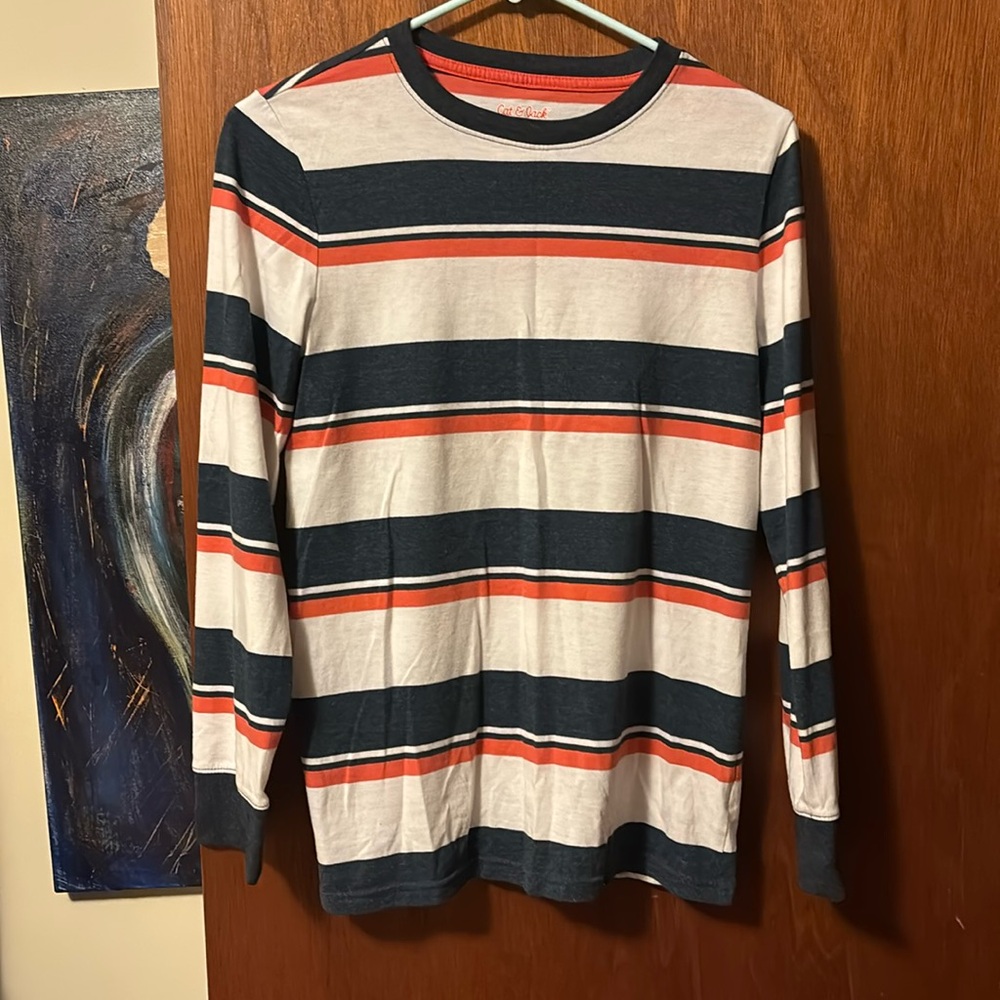 Striped T-shirt, long sleeve cotton from Abercrombie and Finch
